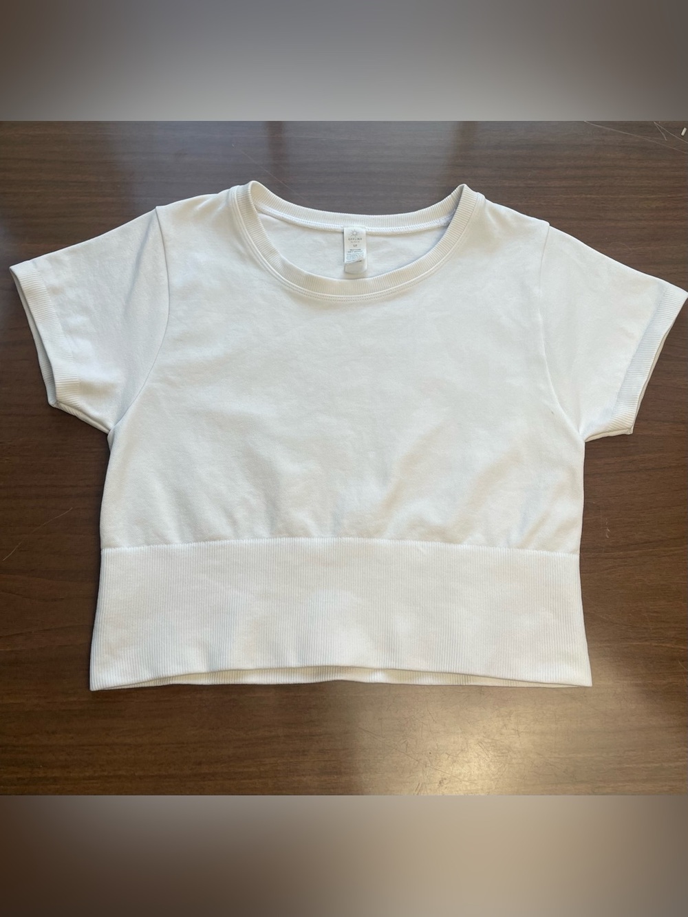 Aerie Offline Cropped White Shirt